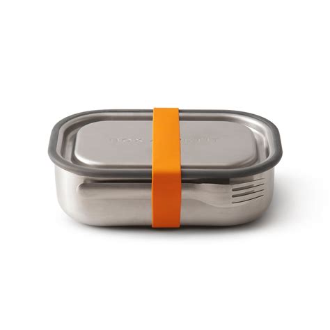 black blum stainless steel lunch box orange|black blum lunchbox.